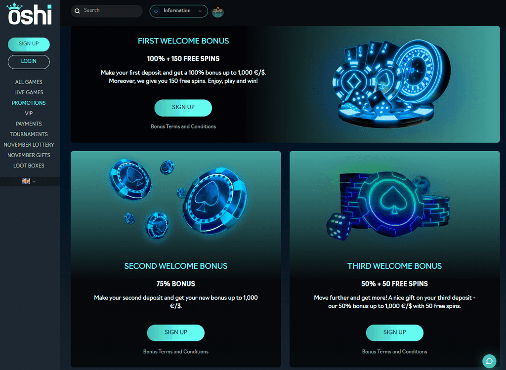 Oshi Online casino